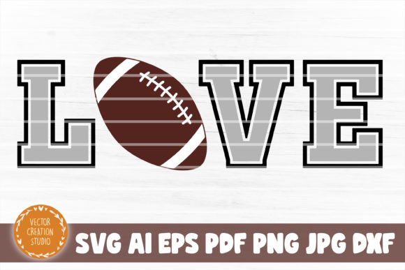 Download Love Football SVG Cut File - Football svg cut file Collection