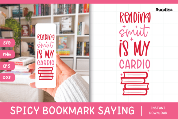 Download Spicy Bookmark Saying SVG Book Lover 11 - Premium Resources