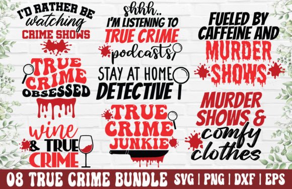 Download True Crime SVG Bundle - True Crime PNG - True crime svg bundle Collection
