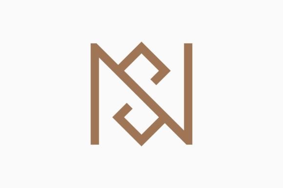Download Letter N S Minimalist Monogram Logo - Minimalist monogram Collection